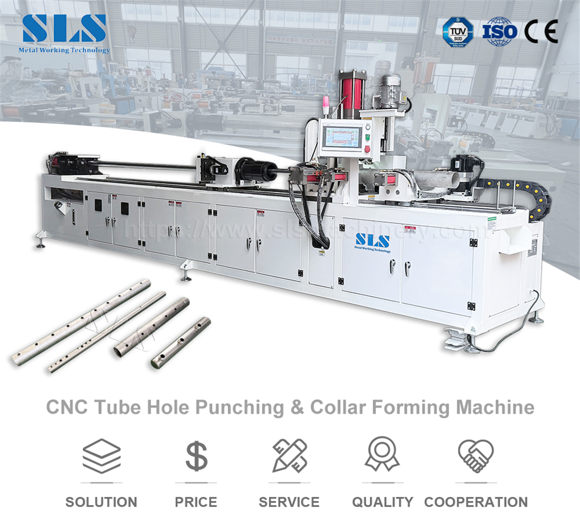 X-BP. 130CNC. 01. Tube Collar Hole Punching & Drilling X-BP. 130CNC. 01. Tube Collar Hole Punching & Drilling