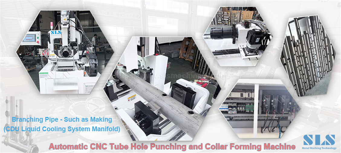 X-BP. 130CNC. 02. Tube Collar Hole Punching & Drilling X-BP. 130CNC. 02. Tube Collar Hole Punching & Drilling