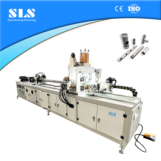 BP-89 Type CNC Pipe Collaring Machine | Metal Tube Branching, Tee Forming, Punch Holes Flanging & Drill Bit Ground Equipment
