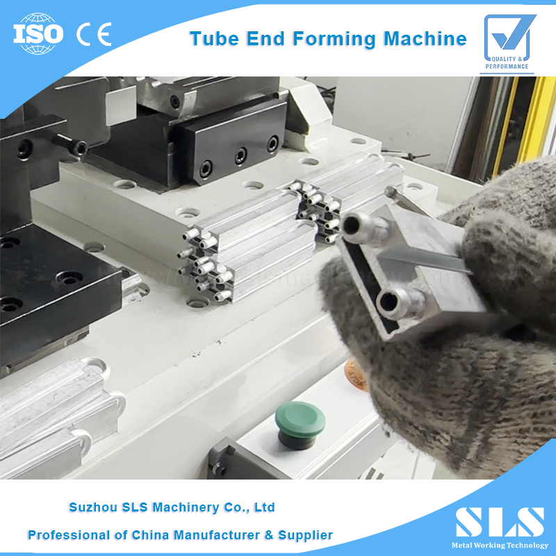 Condenser Heat Exchanger Copper Tube End Forming Machine | SS Aluminum Tubular Pipe Reducing Equipment - TM-25NC 