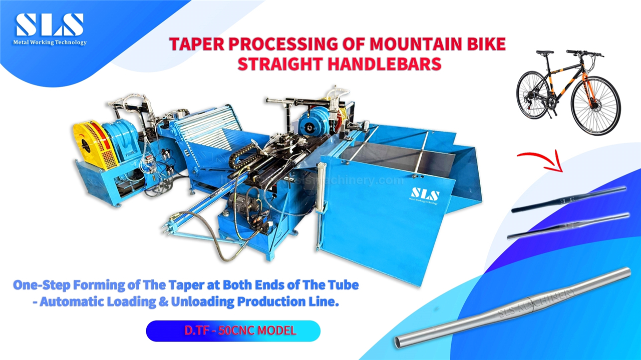 Pipe Both Ends Taper Forming for Mountain Bike Straight Handlebars | CNC Productuon Line 