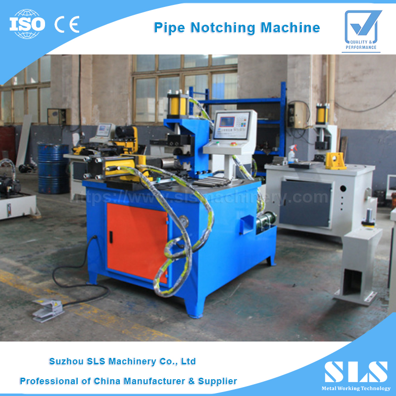 Metal Steel Tube Hydraulic Tube Angle Notcher Automatic Pipe End Arc Punching And Notching Machine