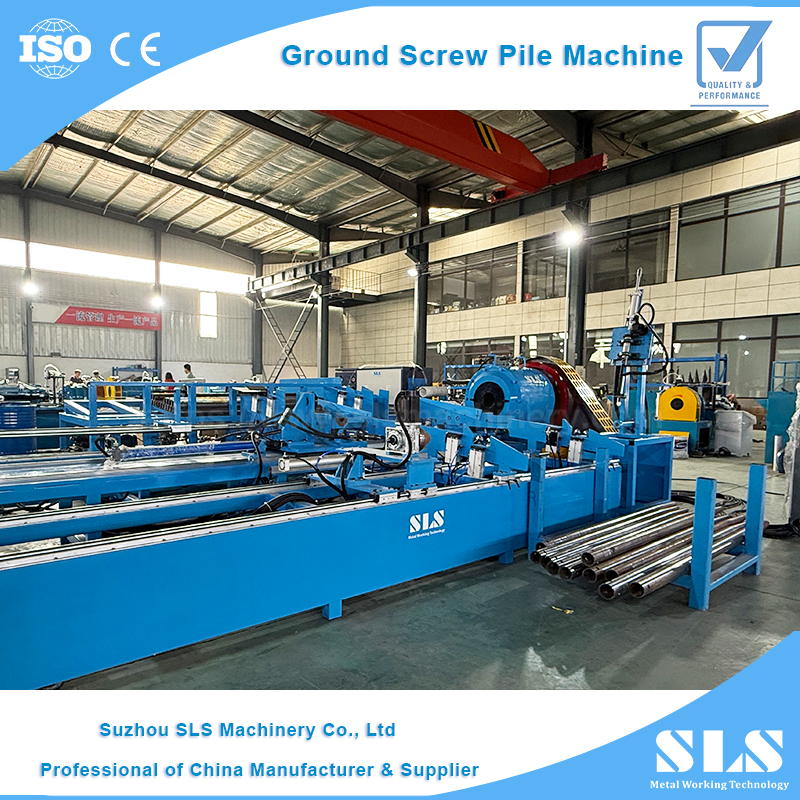 Fully Automatic Tube Tip Reduction ( Cone Swaging ) Machine with Laser Drilling - 160CNC Type Ground Screw Pile Manufacturing Production Line Part 1