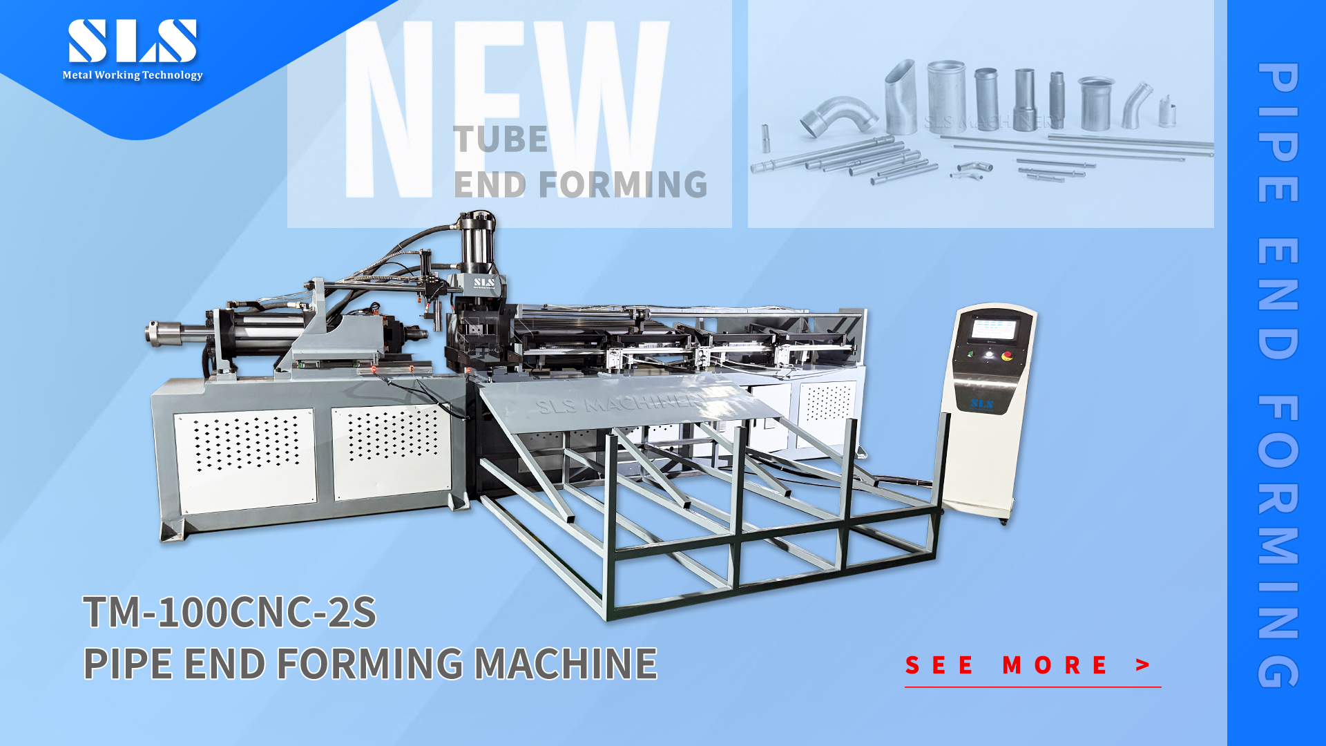 CNC Tube End Flaring Forming Machine | Hydraulic Pipe End Finishing Machine