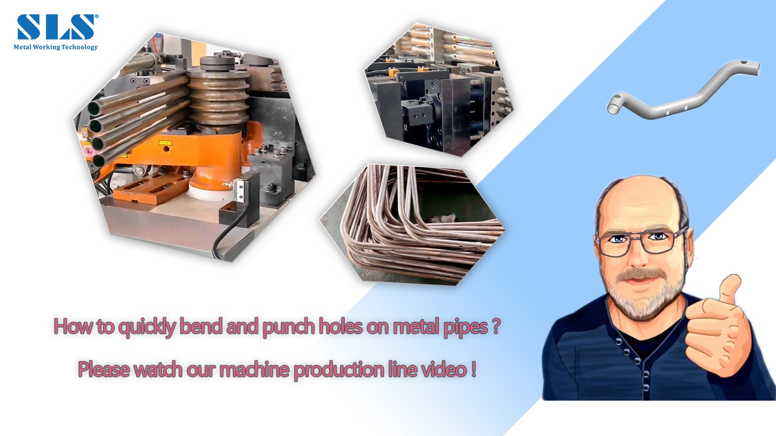 How To Quickly Bending and Punching Holes On Metal Pipes | Efficient & Automated