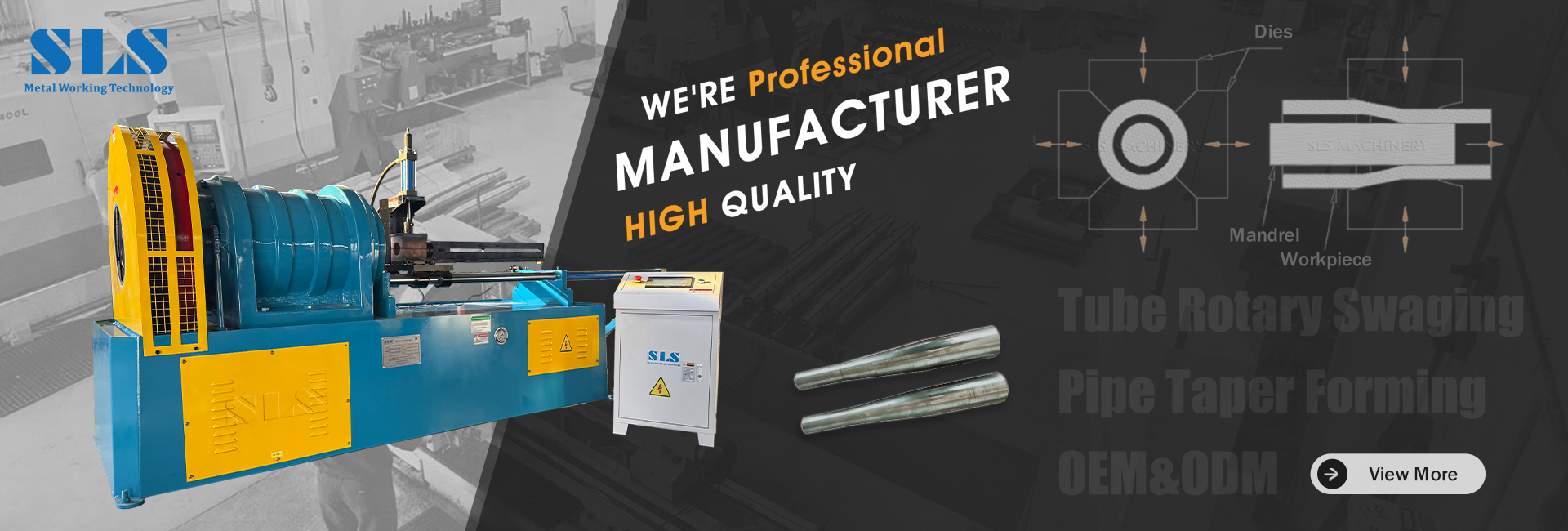 tube rotary swaging machine manufacturer. sls. china supplier