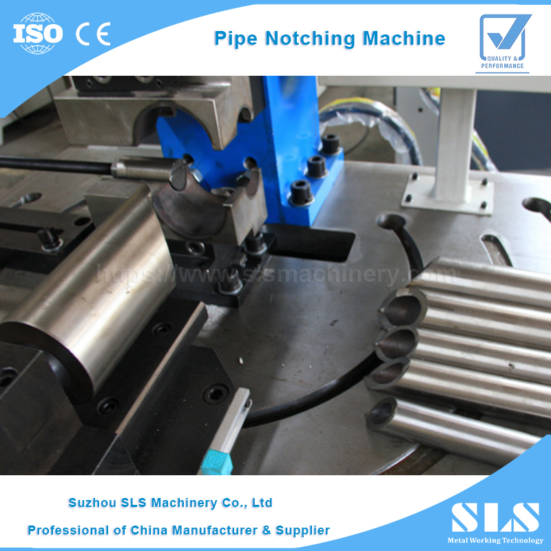 Metal Steel Tube Hydraulic Tube Angle Notcher Automatic Pipe End Arc Punching And Notching Machine