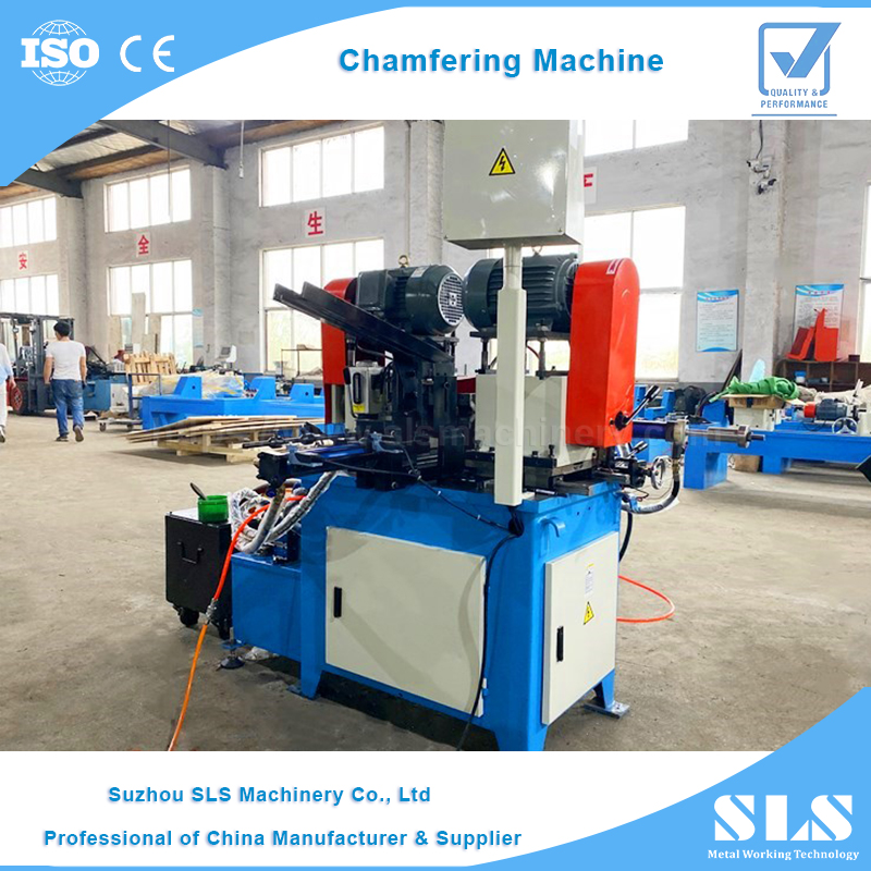 DEF-80Y Type Pipe Or Round Bar Edge Deburring Tube Double Side Automatic Chamfering Machine