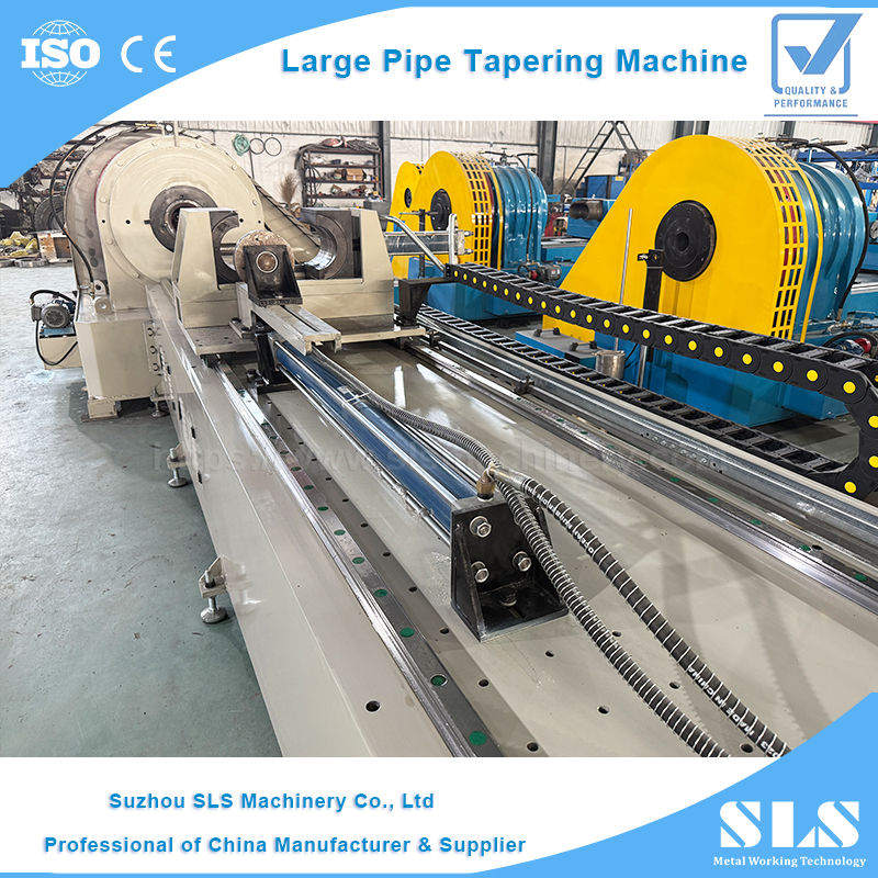 TP-160NC Huge Large Tube Taper Forming Machine | Metal Pipe End Swaging Cone Tip for Ground Screw Pile Making