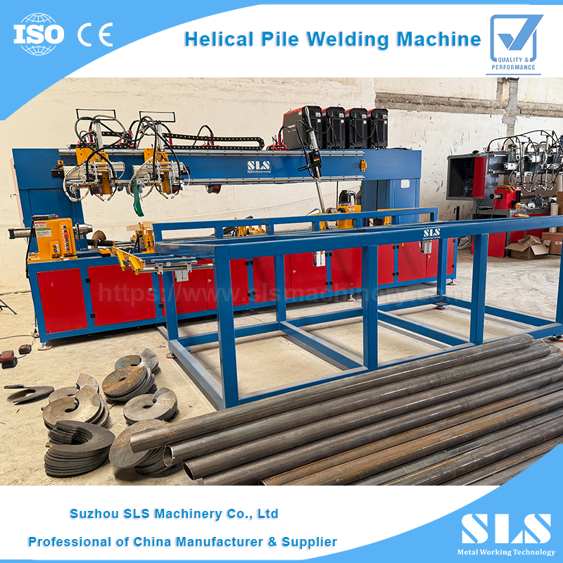 Efficiency & Precision Helical Pile Welding Machine | Automatic Feeding Ground Screw Anchor Production Line