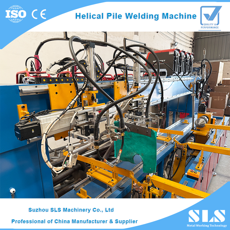 Efficiency & Precision Helical Pile Welding Machine | Automatic Feeding Ground Screw Anchor Production Line