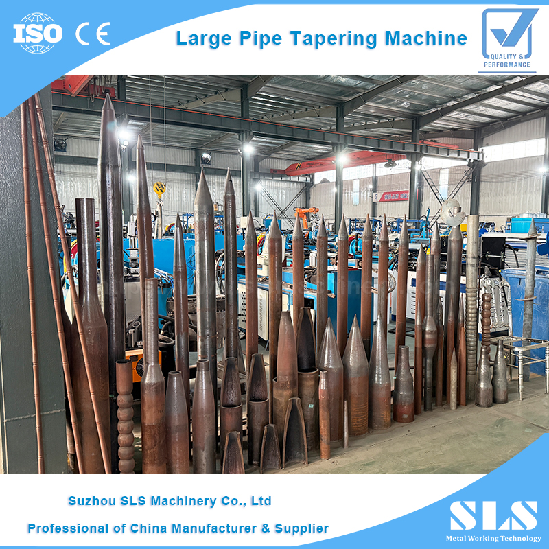 TP-160NC Huge Large Tube Taper Forming Machine | Metal Pipe End Swaging Cone Tip for Ground Screw Pile Making